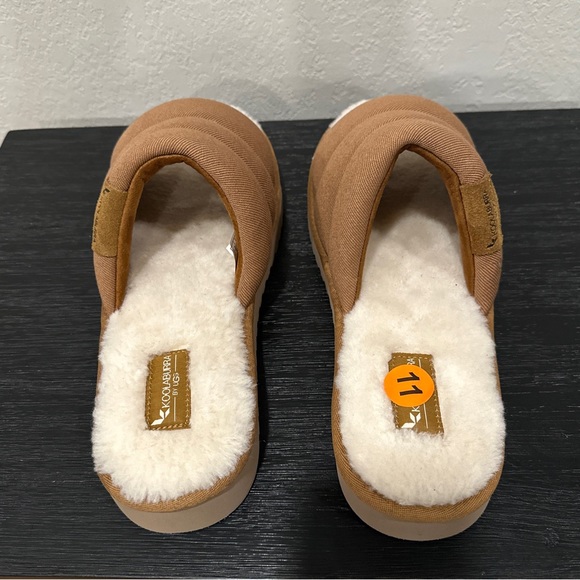 New Size 11 KOOLABURRA by UGG Rommie Men's Slippers Slides Taz Tan Chestnut - Picture 4 of 8